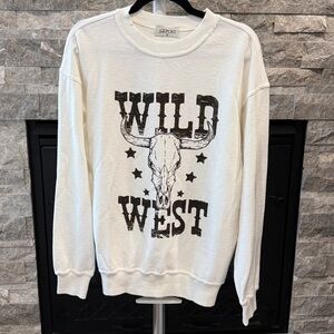 The Post Wild West Graphic Thermal Sweatshirt
